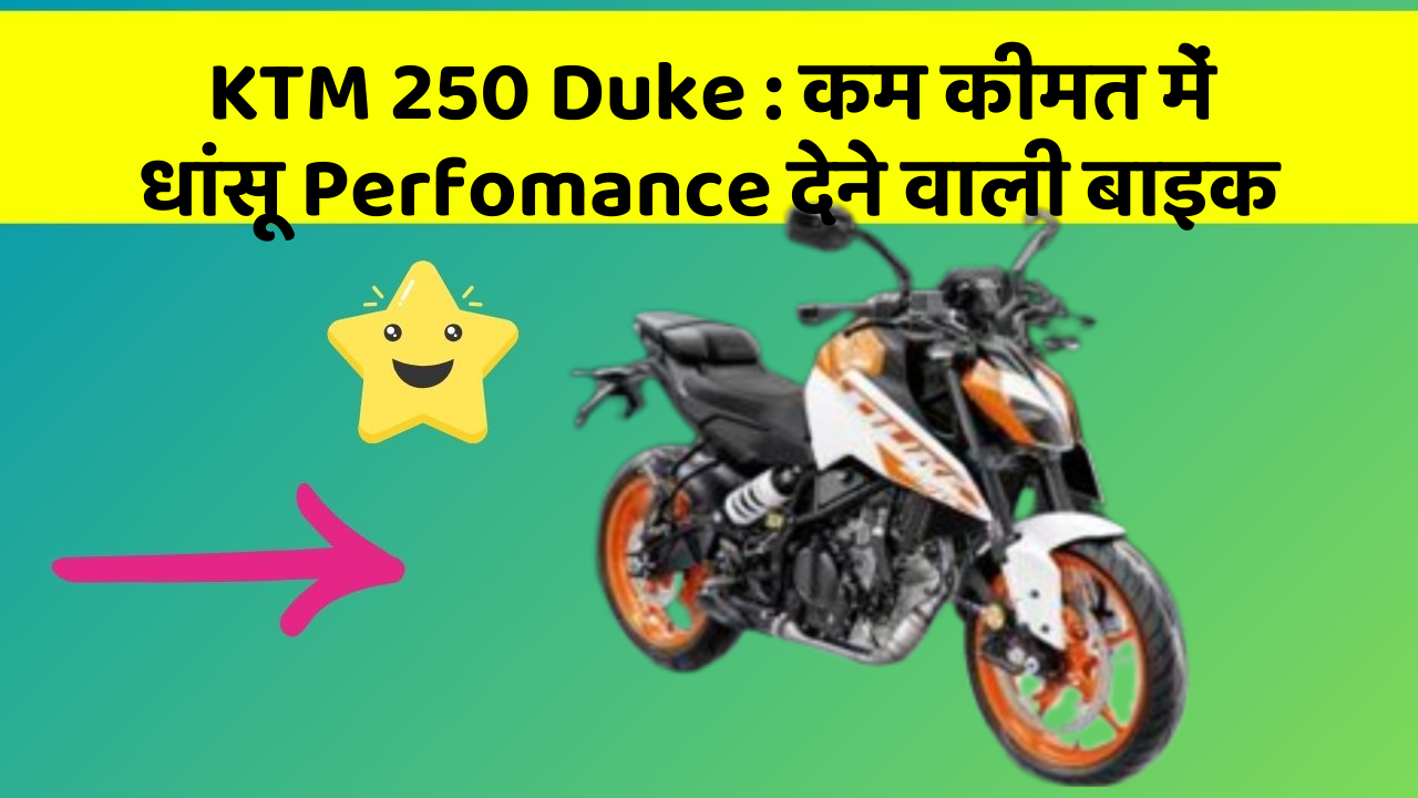 KTM 250 Duke: कम कीमत में धांसू Perfomance देने वाली बाइक